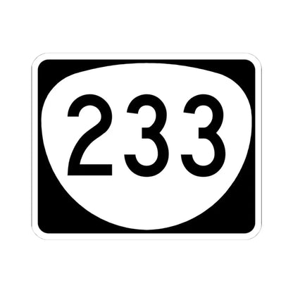 OR 233 (Oregon) (Road Sign) STICKER Vinyl Kiss-Cut Decal 4 Inch White - The Sticker Space