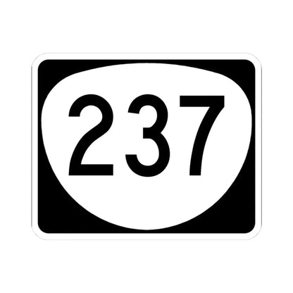 OR 237 (Oregon) (Road Sign) STICKER Vinyl Kiss-Cut Decal 3 Inch White - The Sticker Space