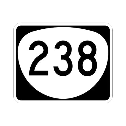 OR 238 (Oregon) (Road Sign) STICKER Vinyl Kiss-Cut Decal 4 Inch White - The Sticker Space