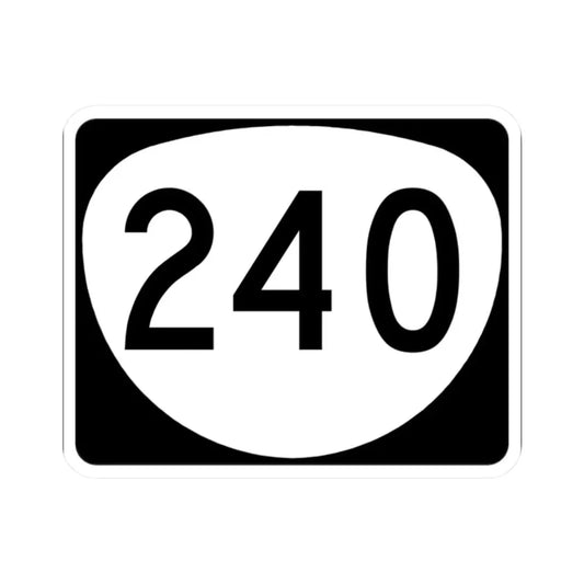 OR 240 (Oregon) (Road Sign) STICKER Vinyl Kiss-Cut Decal 2 Inch White - The Sticker Space