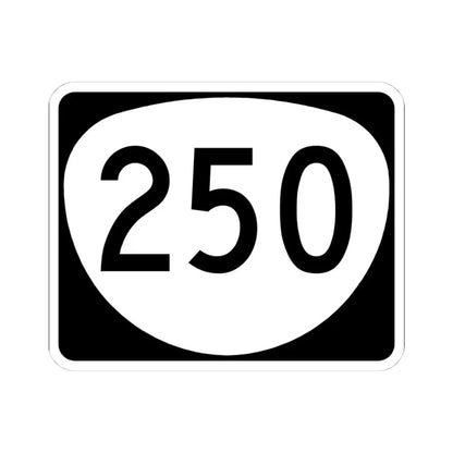 OR 250 (Oregon) (Road Sign) STICKER Vinyl Kiss-Cut Decal 4 Inch White - The Sticker Space