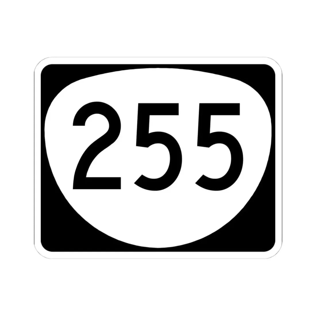 OR 255 (Oregon) (Road Sign) STICKER Vinyl Kiss-Cut Decal 4 Inch White - The Sticker Space