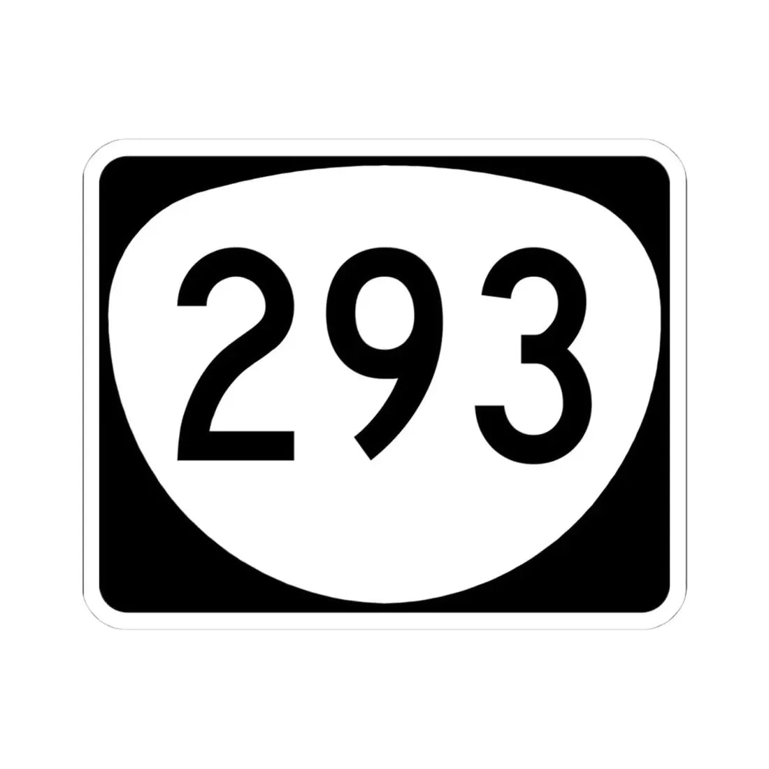 OR 293 (Oregon) (Road Sign) STICKER Vinyl Kiss-Cut Decal 4 Inch White - The Sticker Space