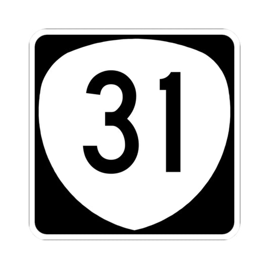 OR 31 (Oregon) (Road Sign) STICKER Vinyl Kiss-Cut Decal 2 Inch White - The Sticker Space