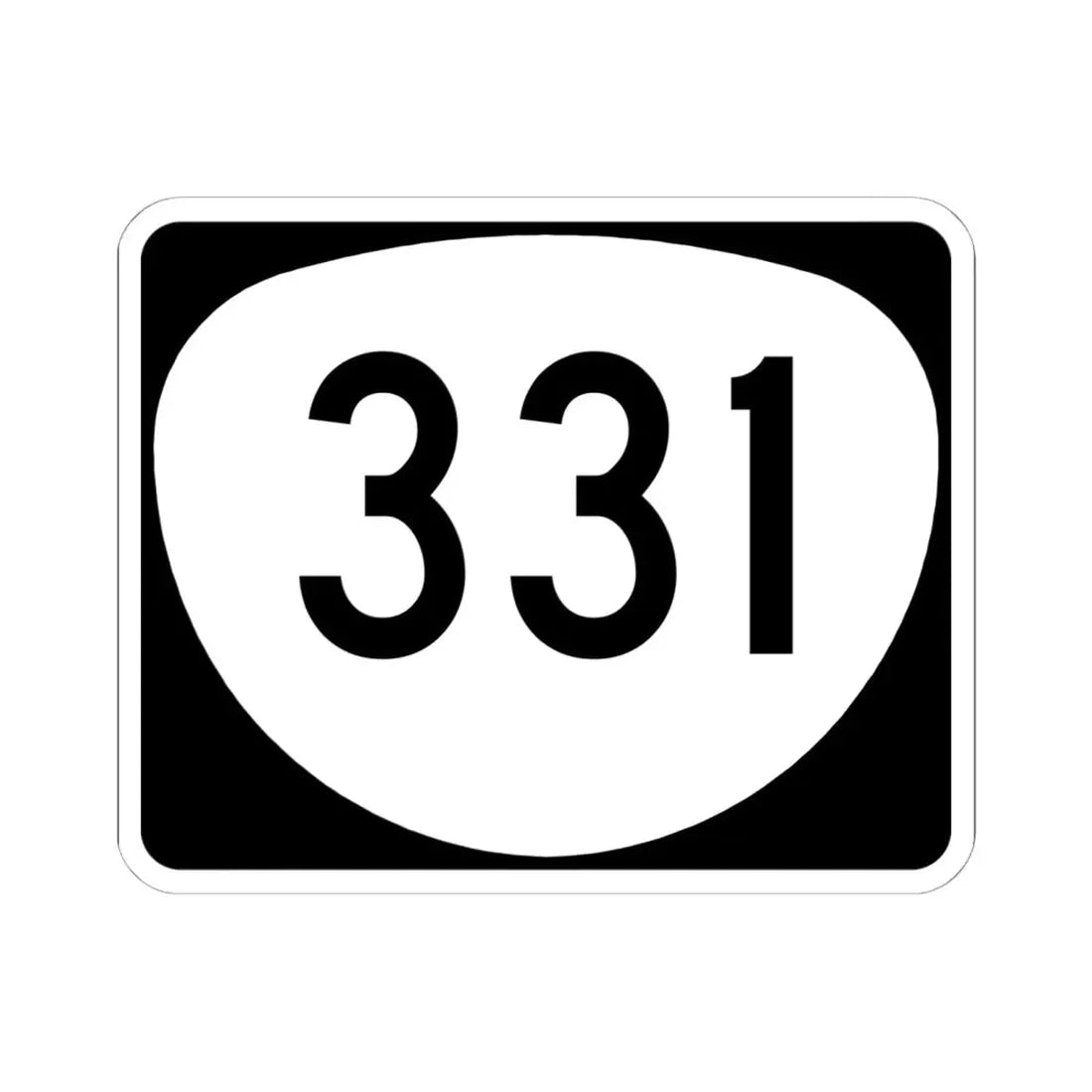 OR 331 (Oregon) (Road Sign) STICKER Vinyl Kiss-Cut Decal 6 Inch White - The Sticker Space