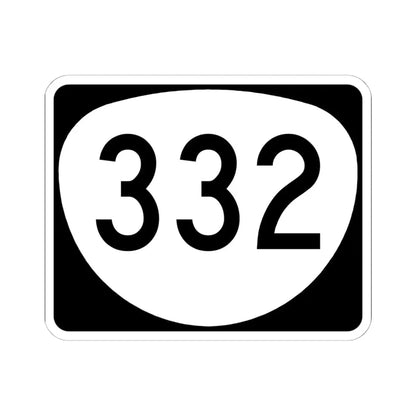 OR 332 (Oregon) (Road Sign) STICKER Vinyl Kiss-Cut Decal 6 Inch White - The Sticker Space