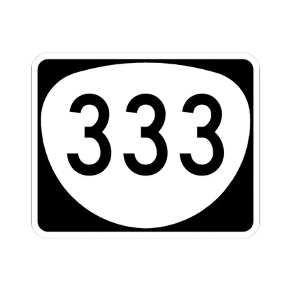 OR 333 (Oregon) (Road Sign) STICKER Vinyl Kiss-Cut Decal 3 Inch White - The Sticker Space
