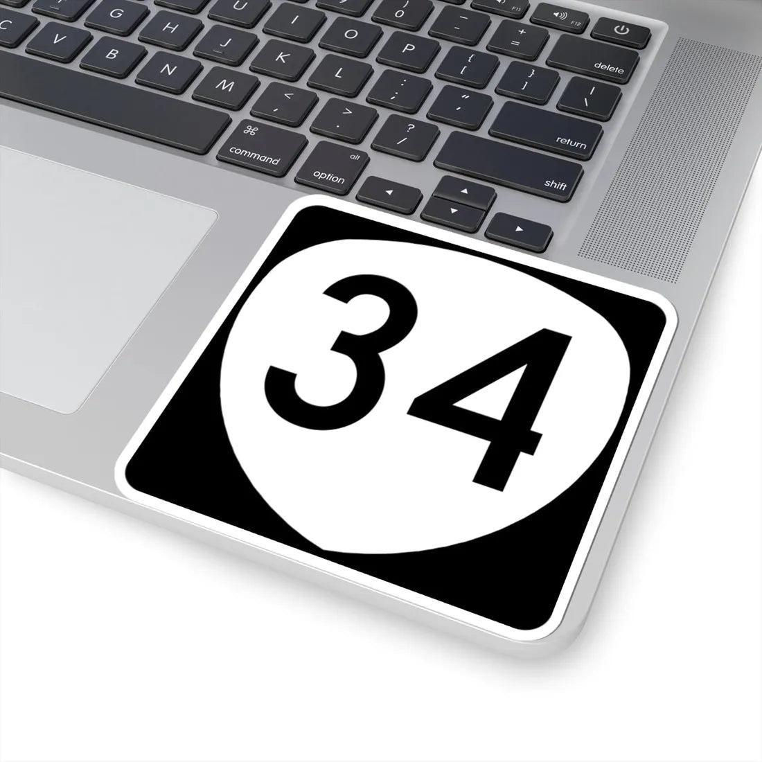 OR 34 (Oregon) (Road Sign) STICKER Vinyl Kiss-Cut Decal - The Sticker Space