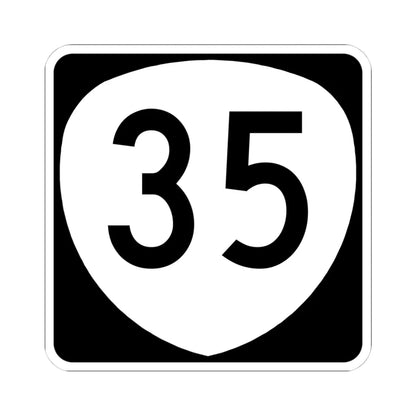 OR 35 (Oregon) (Road Sign) STICKER Vinyl Kiss-Cut Decal 4 Inch White - The Sticker Space