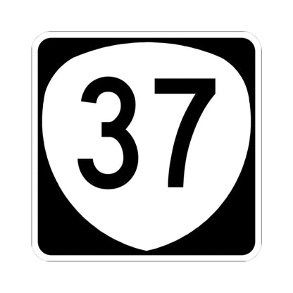 OR 37 (Oregon) (Road Sign) STICKER Vinyl Kiss-Cut Decal 3 Inch White - The Sticker Space