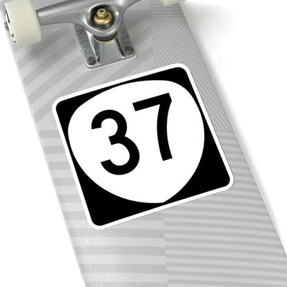 OR 37 (Oregon) (Road Sign) STICKER Vinyl Kiss-Cut Decal - The Sticker Space