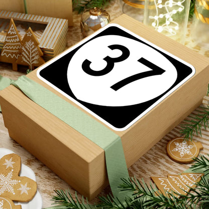 OR 37 (Oregon) (Road Sign) STICKER Vinyl Kiss-Cut Decal - The Sticker Space