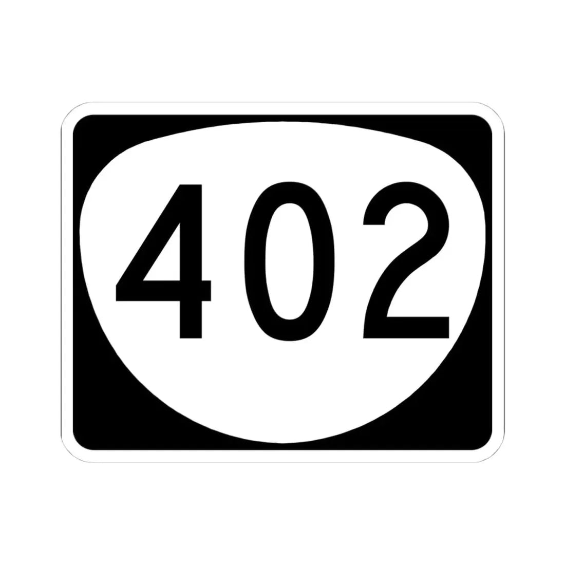 OR 402 (Oregon) (Road Sign) STICKER Vinyl Kiss-Cut Decal 4 Inch White - The Sticker Space