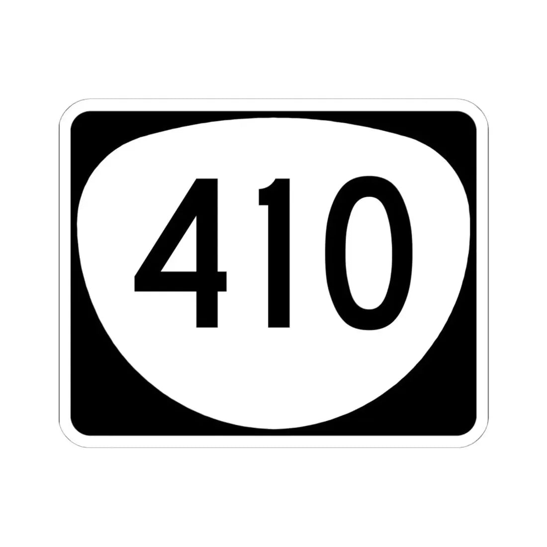 OR 410 (Oregon) (Road Sign) STICKER Vinyl Kiss-Cut Decal 6 Inch White - The Sticker Space
