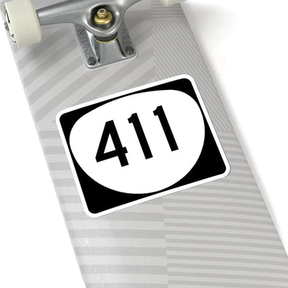 OR 411 (Oregon) (Road Sign) STICKER Vinyl Kiss-Cut Decal - The Sticker Space