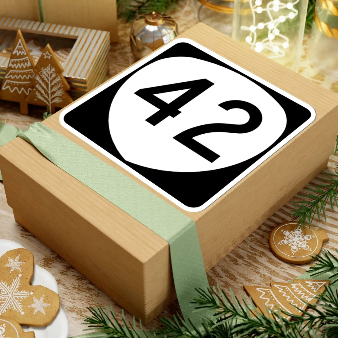 OR 42 (Oregon) (Road Sign) STICKER Vinyl Kiss-Cut Decal - The Sticker Space