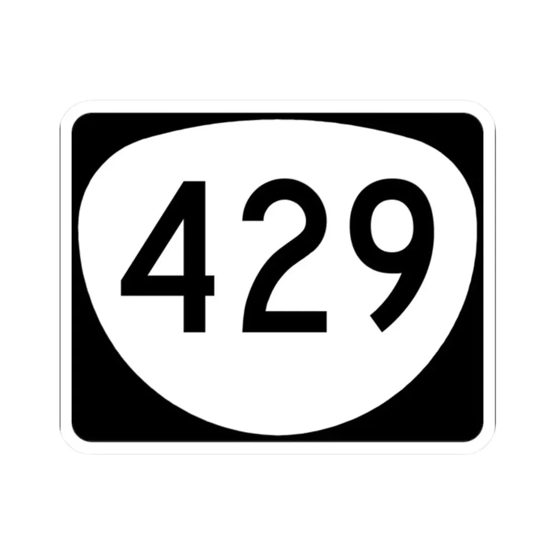 OR 429 (Oregon) (Road Sign) STICKER Vinyl Kiss-Cut Decal 2 Inch White - The Sticker Space