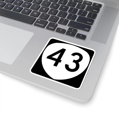 OR 43 (Oregon) (Road Sign) STICKER Vinyl Kiss-Cut Decal - The Sticker Space