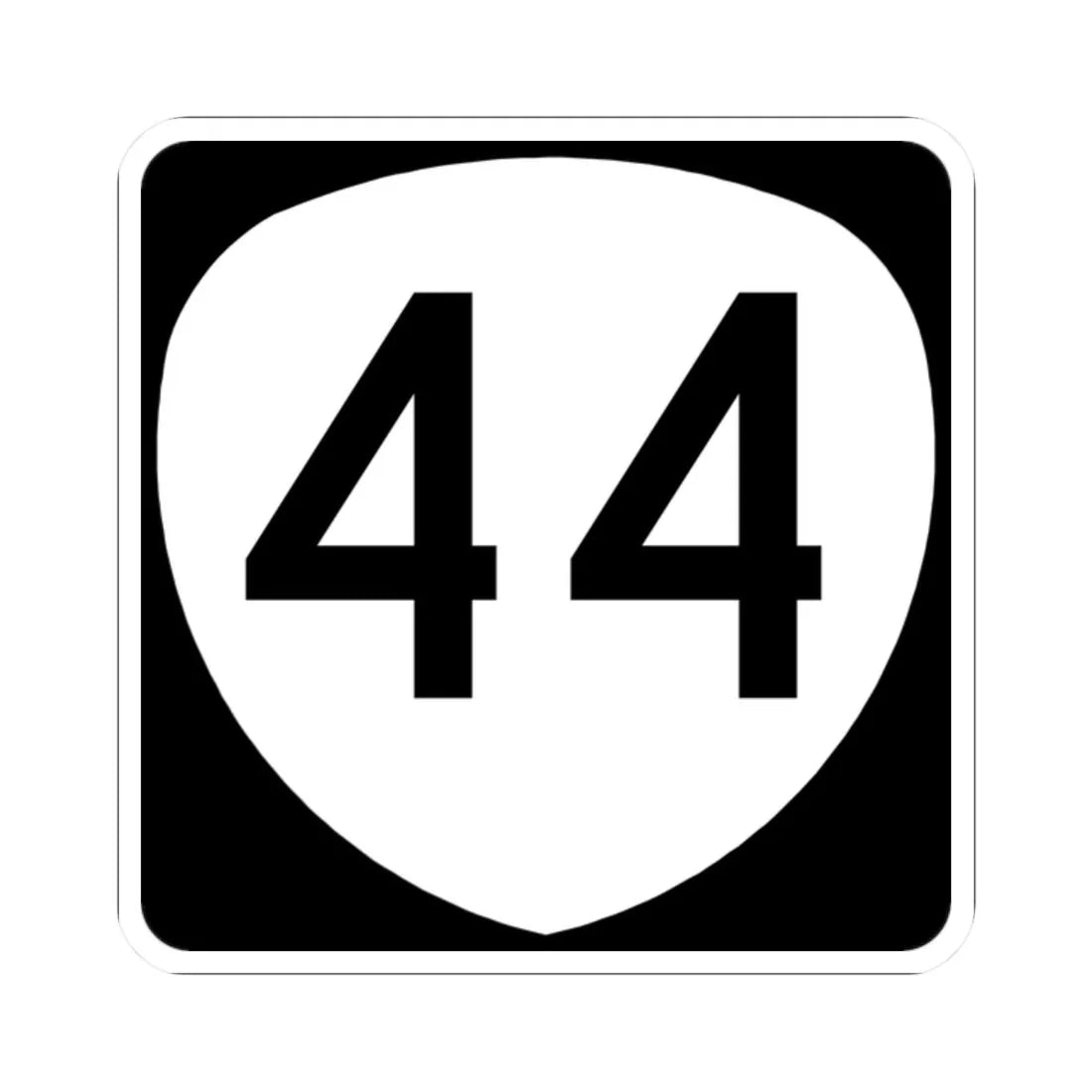 OR 44 (Oregon) (Road Sign) STICKER Vinyl Kiss-Cut Decal 2 Inch White - The Sticker Space