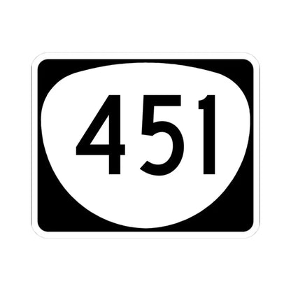 OR 451 (Oregon) (Road Sign) STICKER Vinyl Kiss-Cut Decal 3 Inch White - The Sticker Space