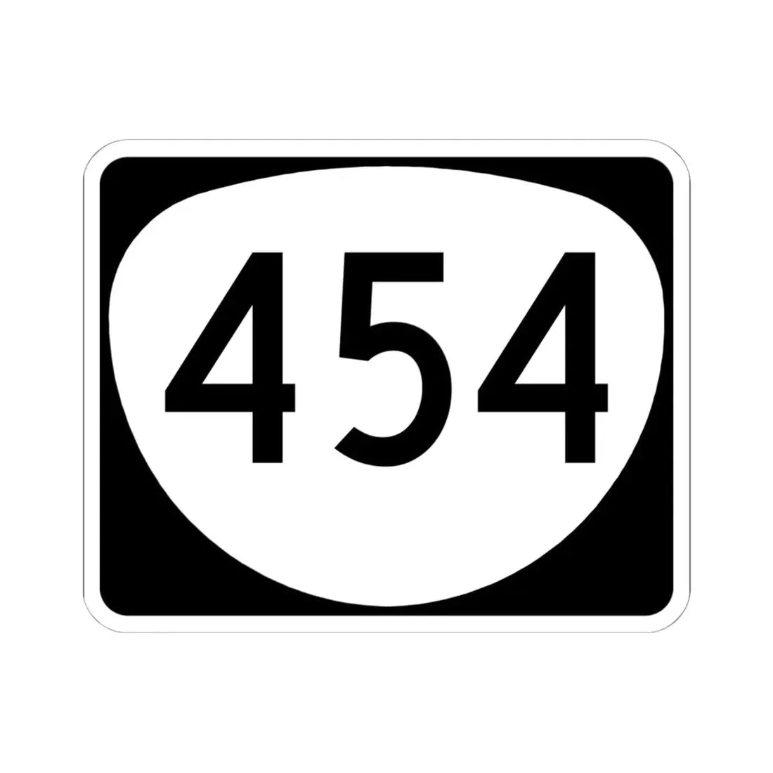 OR 454 (Oregon) (Road Sign) STICKER Vinyl Kiss-Cut Decal 6 Inch White - The Sticker Space