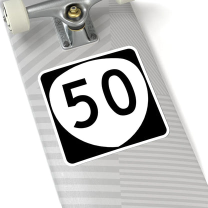 OR 50 (Oregon) (Road Sign) STICKER Vinyl Kiss-Cut Decal - The Sticker Space