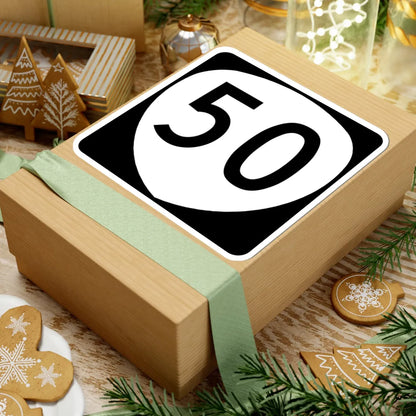 OR 50 (Oregon) (Road Sign) STICKER Vinyl Kiss-Cut Decal - The Sticker Space