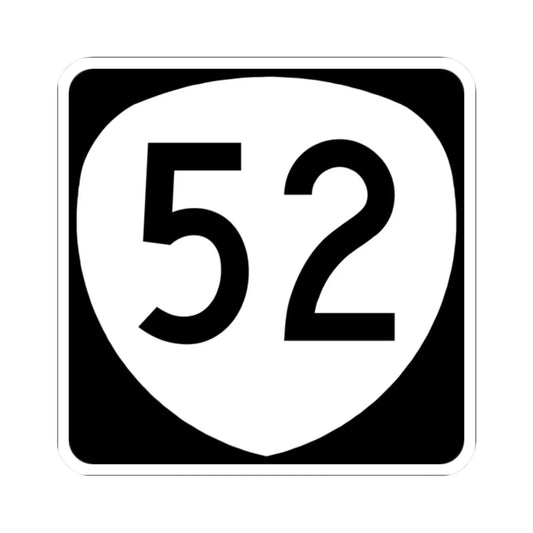 OR 52 (Oregon) (Road Sign) STICKER Vinyl Kiss-Cut Decal 2 Inch White - The Sticker Space
