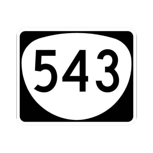 OR 543 (Oregon) (Road Sign) STICKER Vinyl Kiss-Cut Decal 2 Inch White - The Sticker Space