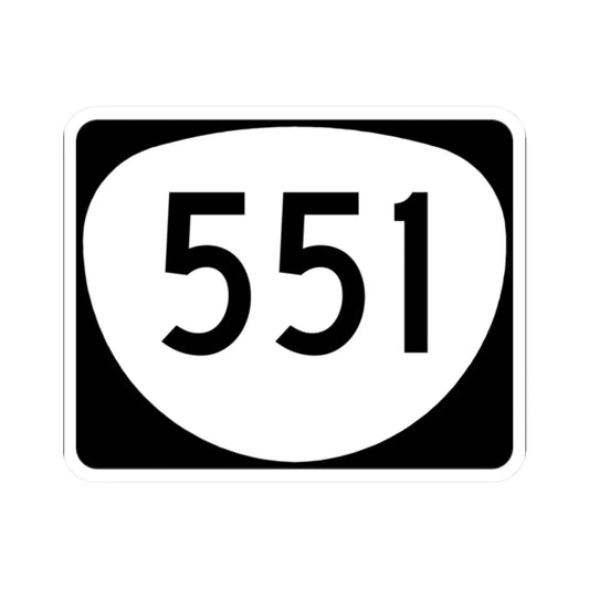 OR 551 (Oregon) (Road Sign) STICKER Vinyl Kiss-Cut Decal 2 Inch White - The Sticker Space
