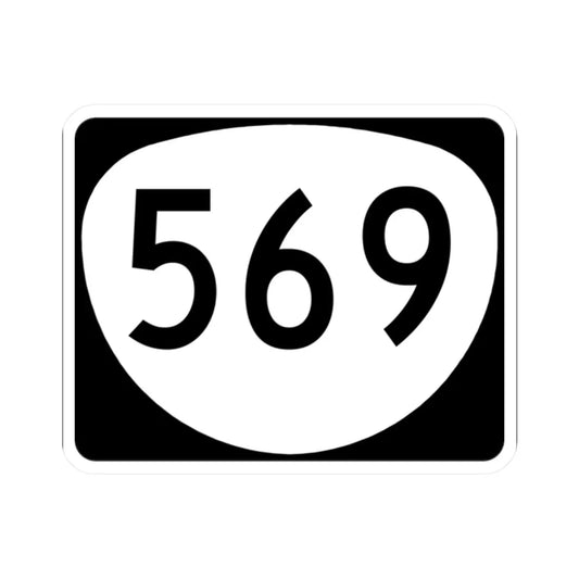 OR 569 (Oregon) (Road Sign) STICKER Vinyl Kiss-Cut Decal 2 Inch White - The Sticker Space