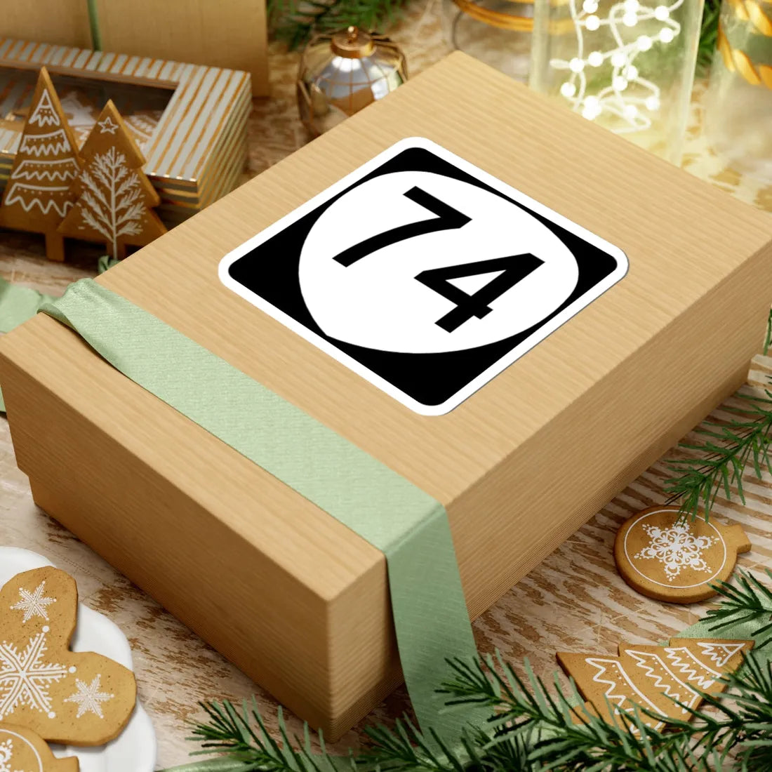 OR 74 (Oregon) (Road Sign) STICKER Vinyl Kiss-Cut Decal - The Sticker Space