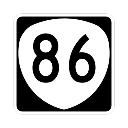 OR 86 (Oregon) (Road Sign) STICKER Vinyl Kiss-Cut Decal 3 Inch White - The Sticker Space