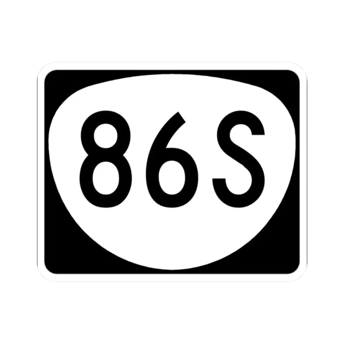 OR 86S (Oregon) (Road Sign) STICKER Vinyl Kiss-Cut Decal 2 Inch White - The Sticker Space