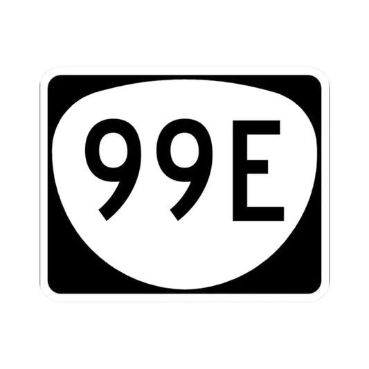 OR 99E (Oregon) (Road Sign) STICKER Vinyl Kiss-Cut Decal 2 Inch White - The Sticker Space