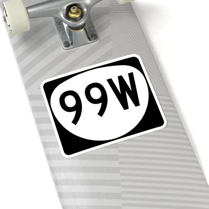 OR 99W (Oregon) (Road Sign) STICKER Vinyl Kiss-Cut Decal - The Sticker Space