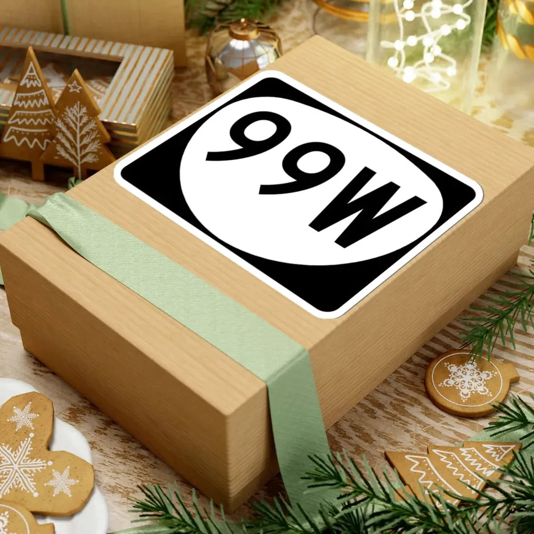 OR 99W (Oregon) (Road Sign) STICKER Vinyl Kiss-Cut Decal - The Sticker Space