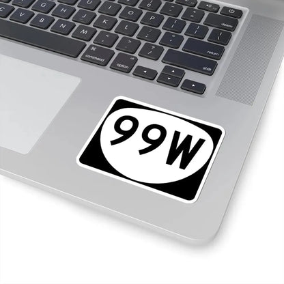 OR 99W (Oregon) (Road Sign) STICKER Vinyl Kiss-Cut Decal - The Sticker Space