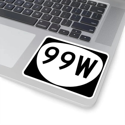 OR 99W (Oregon) (Road Sign) STICKER Vinyl Kiss-Cut Decal - The Sticker Space
