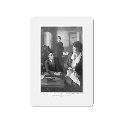 Or Not at All, Everybody's Magazine, August 1924 (Magazine Illustration) Refrigerator Magnet 3 Inch - The Sticker Space