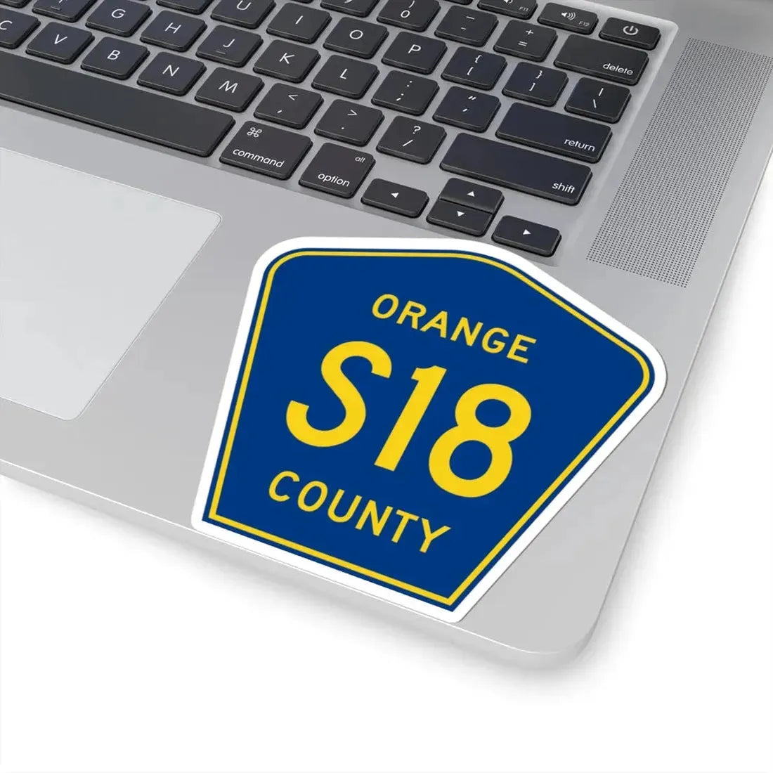 Orange County S18 (California) (Road Sign) STICKER Vinyl Kiss-Cut Decal - The Sticker Space