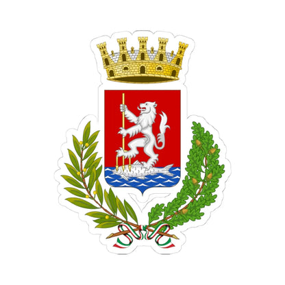Orbetello-Stemma (Italy) (Coat of Arms) STICKER Vinyl Kiss-Cut Decal 4 Inch White - The Sticker Space
