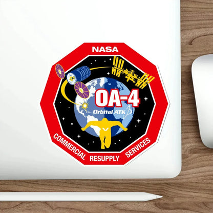 Orbital Sciences CRS Flight 4 (SpaceX) STICKER Vinyl Die-Cut Decal - The Sticker Space