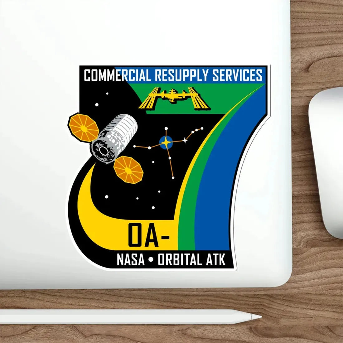 Orbital Sciences CRS Flight 7 (SpaceX) STICKER Vinyl Die-Cut Decal - The Sticker Space