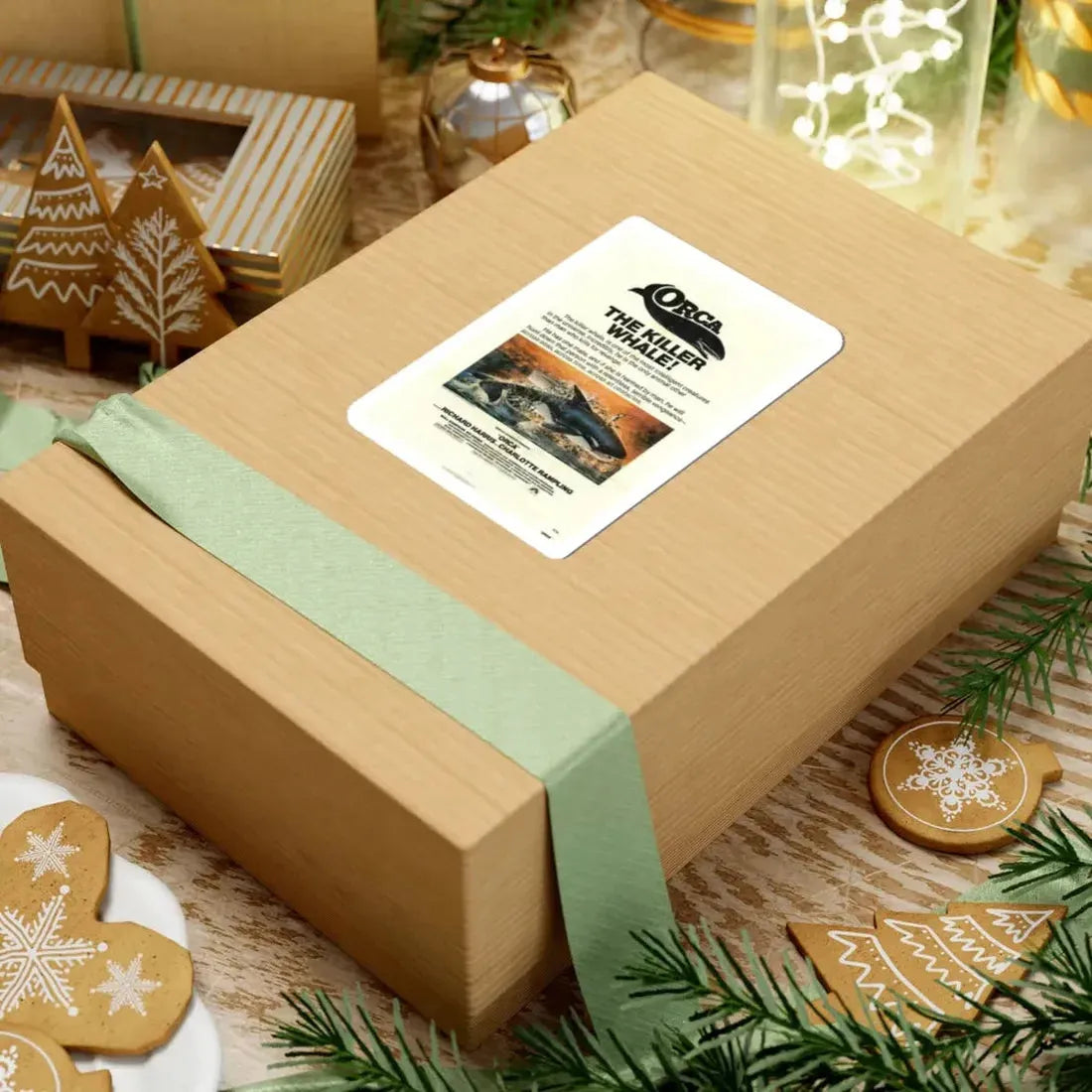 ORCA-THE KILLER WHALE 1977 Movie Poster - STICKER Vinyl Kiss-Cut Decal - The Sticker Space