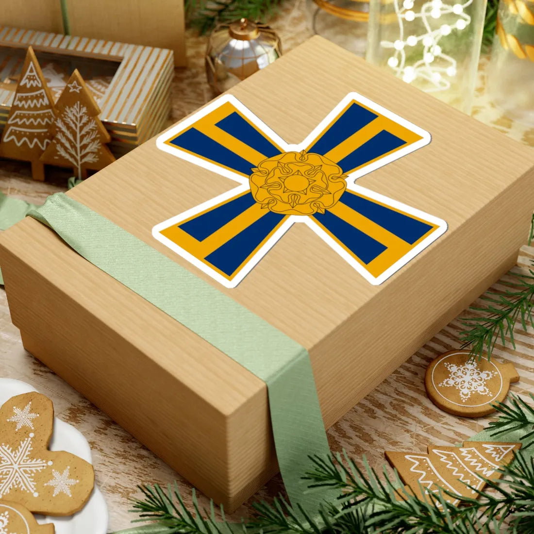 Order of the Cross of Liberty of Finland heraldic (Finland) (Coat of Arms) STICKER Vinyl Kiss-Cut Decal - The Sticker Space