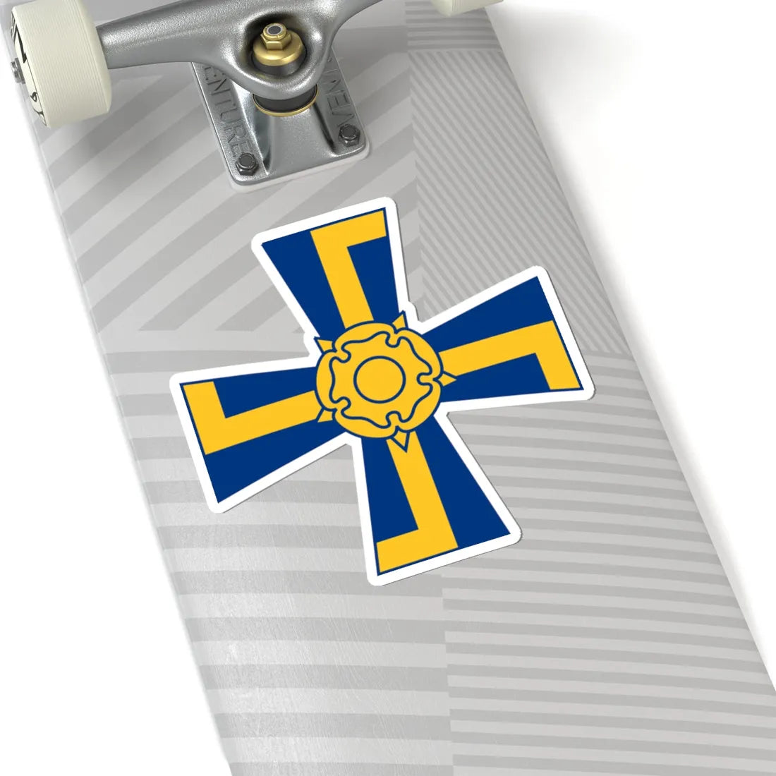 Order of the Cross of Liberty of Finland simplified (Finland) (Coat of Arms) STICKER Vinyl Kiss-Cut Decal - The Sticker Space