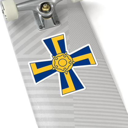 Order of the Cross of Liberty of Finland simplified (Finland) (Coat of Arms) STICKER Vinyl Kiss-Cut Decal - The Sticker Space