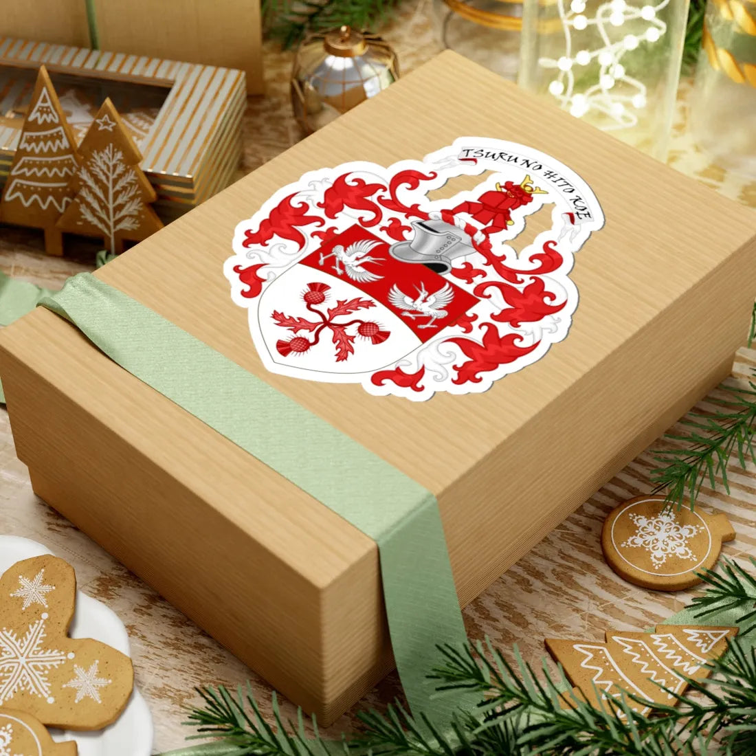 Order of the Scottish Samurai coat of arms (Scotland) (Coat of Arms) STICKER Vinyl Kiss-Cut Decal - The Sticker Space