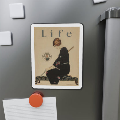 Orders Skirts Will be Shorter this Fall, LIFE Magazine cover, August 28, 1924 (Magazine Illustration) Refrigerator Magnet-The Sticker Space